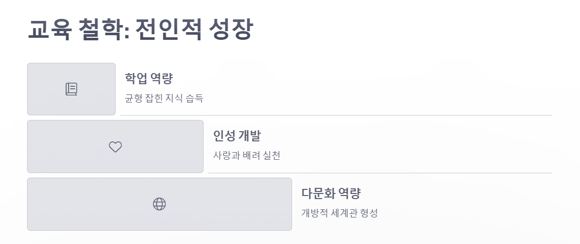 양재 코너스톤국제학교 글로벌 교육