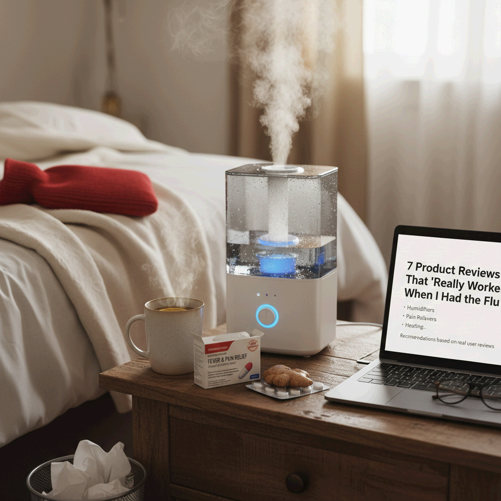 독감 걸렸을 때 '진짜 효과 본' 제품 리뷰 7가지 ❘ 가습기&middot;진통제&middot;차&middot;온열템... 사용자들의 실제 후기 기반 추천