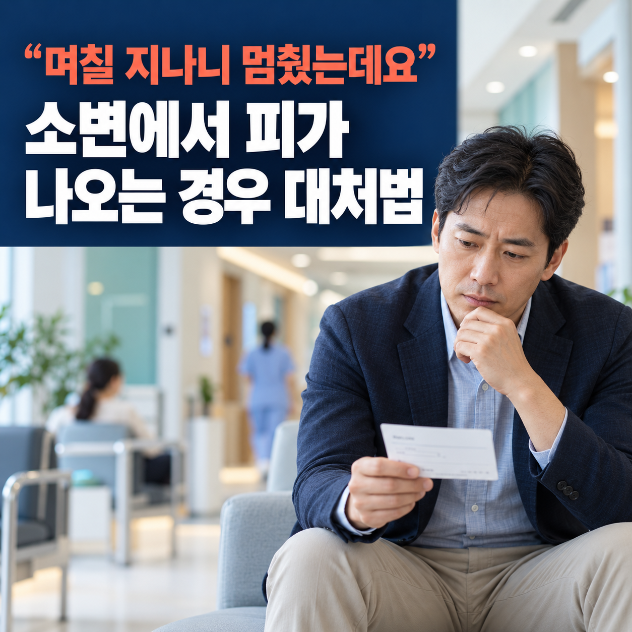 "며칠 지나니 멈췄는데요" 소변에서 피가 나오는 경우 대처법