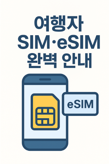 여행자 SIM·eSIM 완벽 안내 – 설치, 요금, 추천 국가