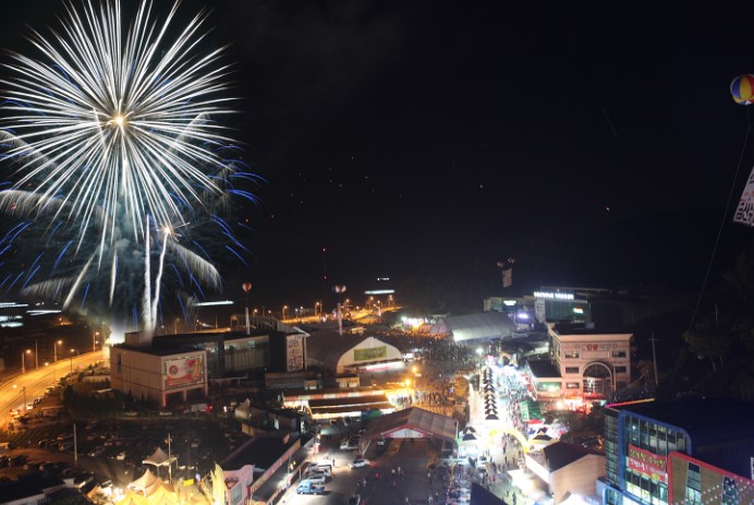 금산인삼축제 불꽃놀이