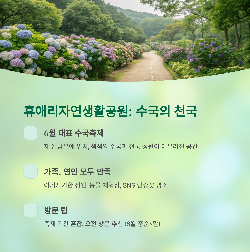 6월 제주도 여행지 : 꼭 가봐야 할 자연 명소 BEST 5