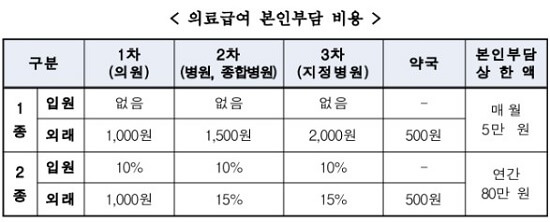 의료급여_본인부담비용
