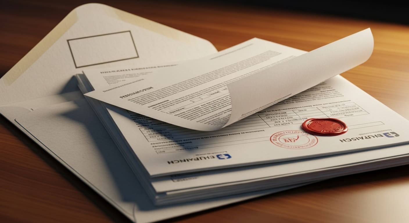 연금 전환을 위한 신청서 작성 모습