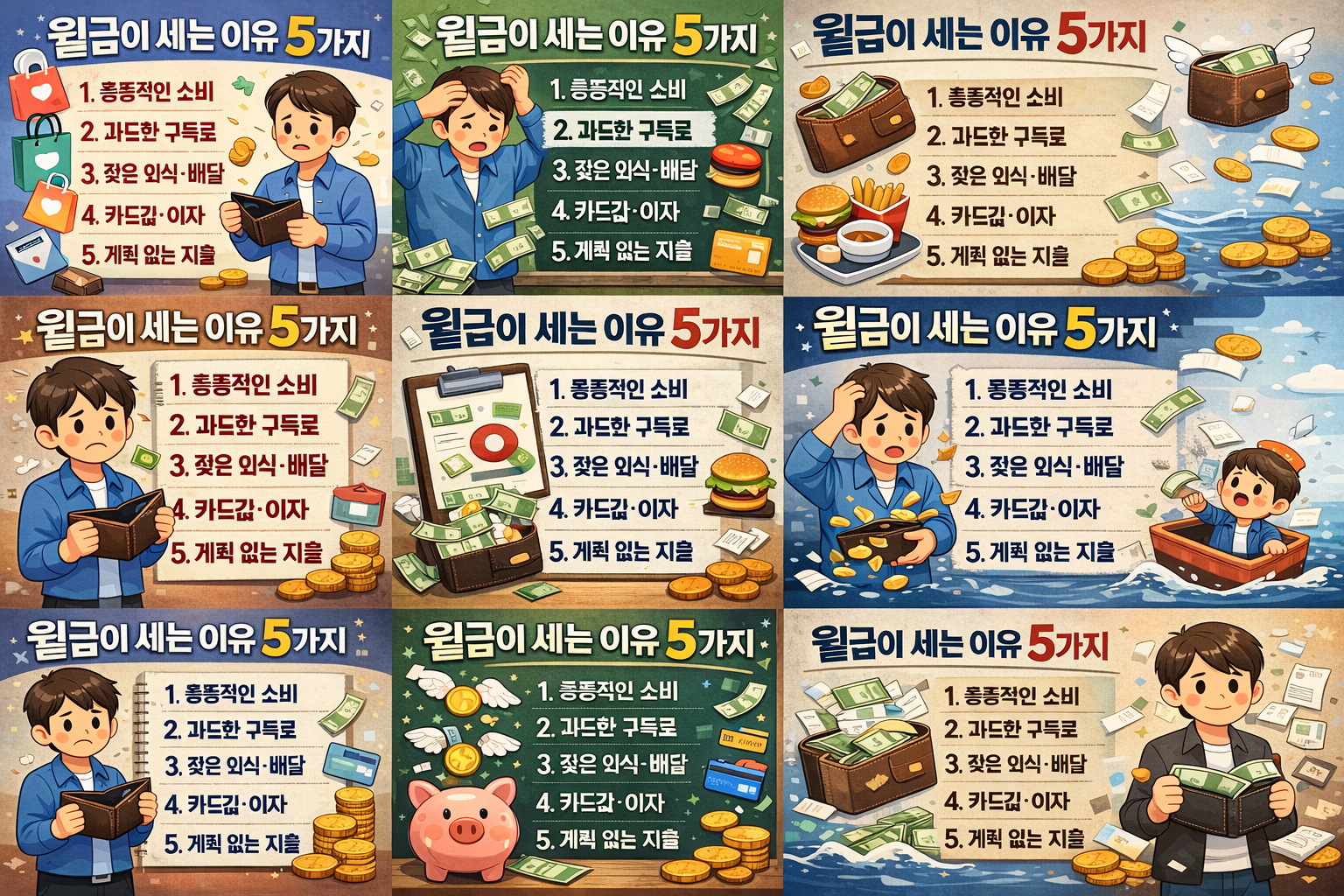 월급이 세는 이유:고정지출5가지 점검법