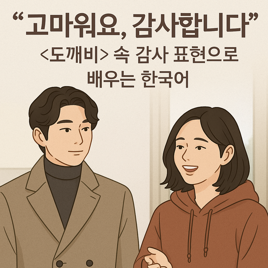 &quot;고마워요, 감사합니다&quot; &lt;도깨비&gt; 속 감사 표현으로 배우는 한국어