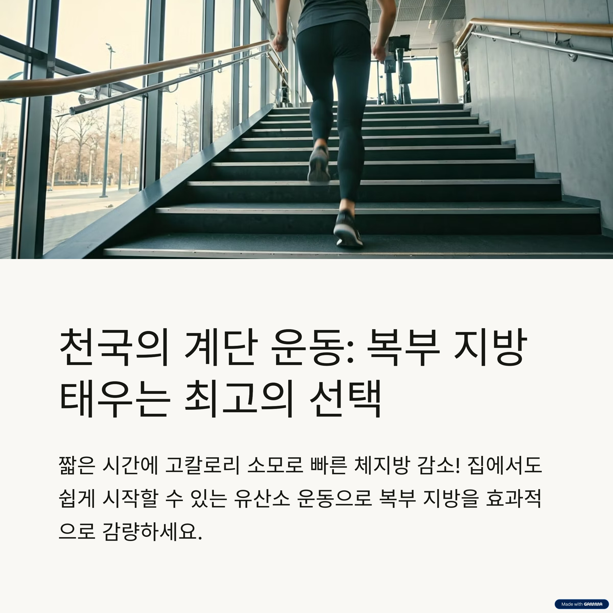 천국의 계단 운동으로 복부 지방도 줄일 수 있을까?