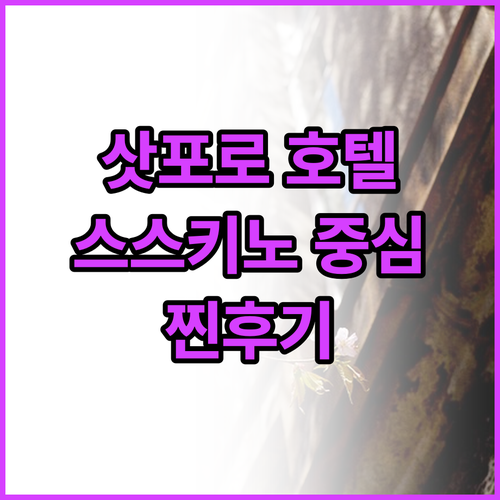 삿포로 스트림 호텔 추천! 스스키노 ..