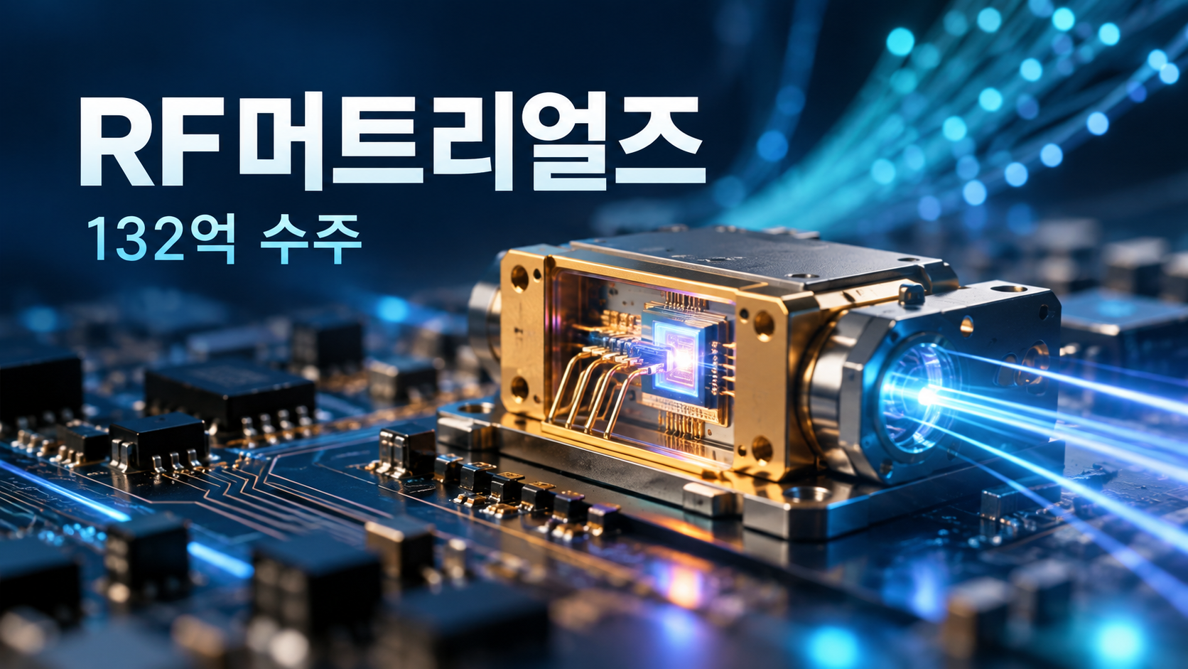 화합물 반도체와 펌프레이저 패키지 공급계약을 표현한 개념 이미지