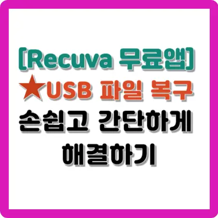 Recuva-무료-앱-USB-파일-복구-손쉽고-간단하게-해결하기