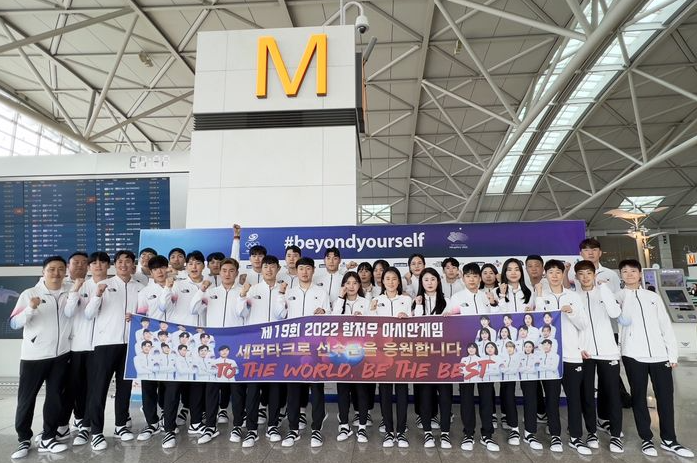 여자 레그 단체전 은메달