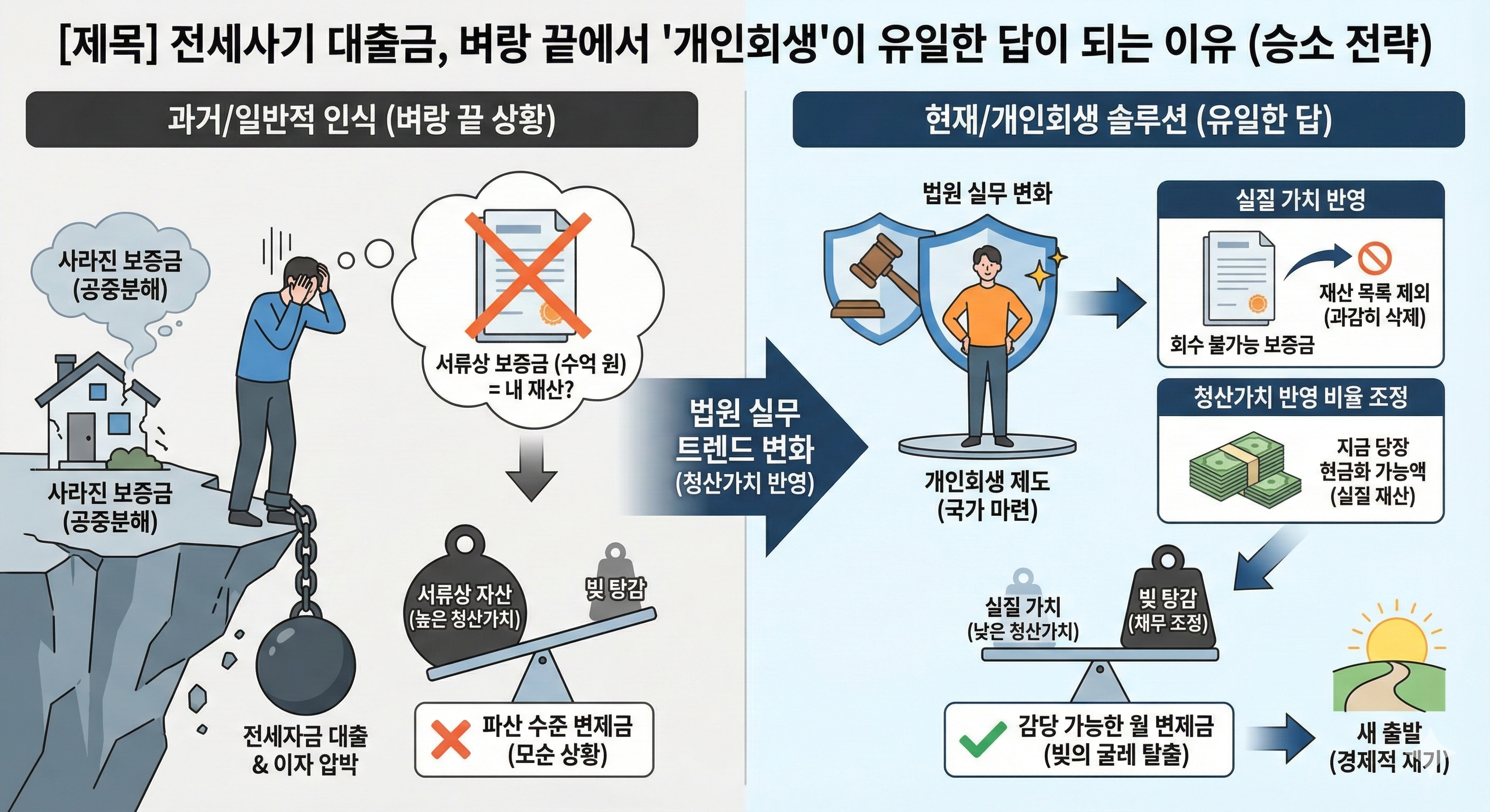 못 받는 보증금, 법원은 '재산'으로 보지 않습니다