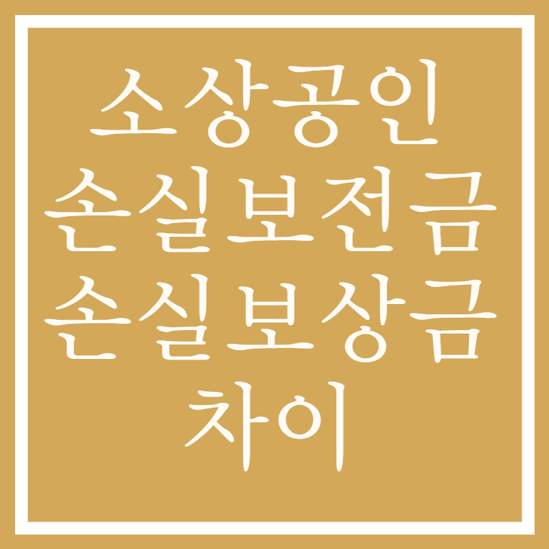 소상공인 손실보전금