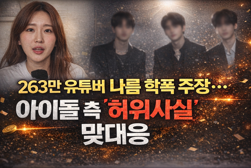 263만 유튜버 나름 학폭 폭로, 아이돌 측 반박 진실은?