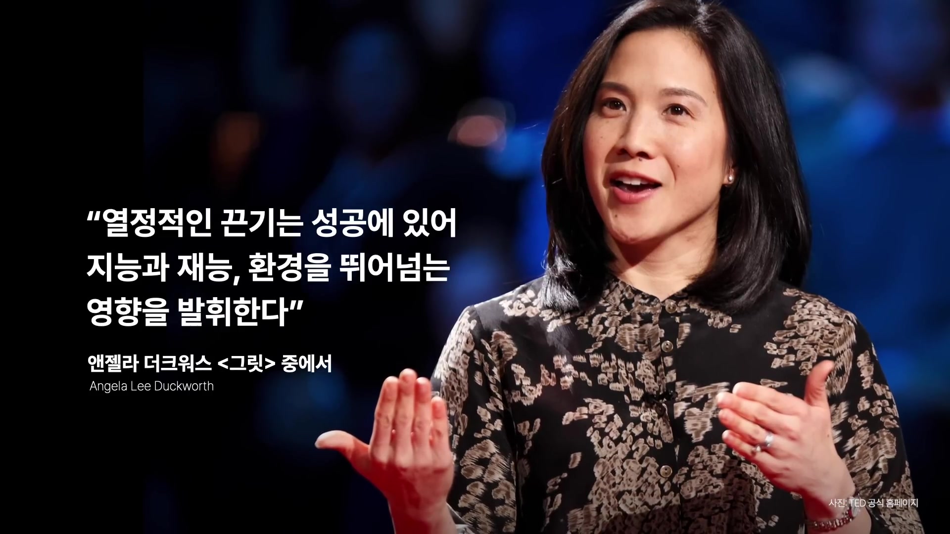 열정적인 끈기는 성공에 있어 지능과 재능, 환경을 뛰어넘는 영향을 발휘한다