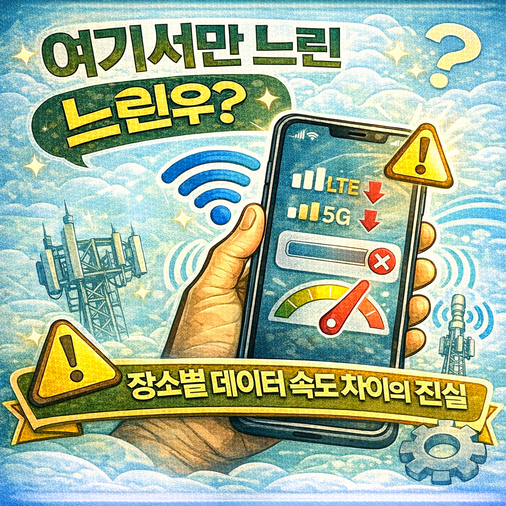 모바일 데이터 속도가 특정 장소에서만 느린 이유