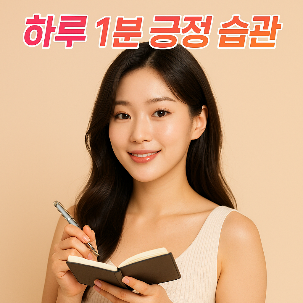 하루 1분 긍정 습관으로 멘탈 회복