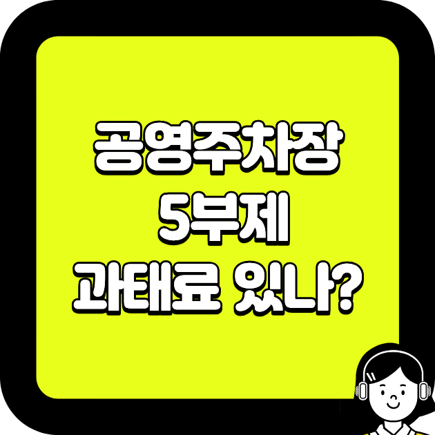 공영주차장 5부제 위반, 과태료