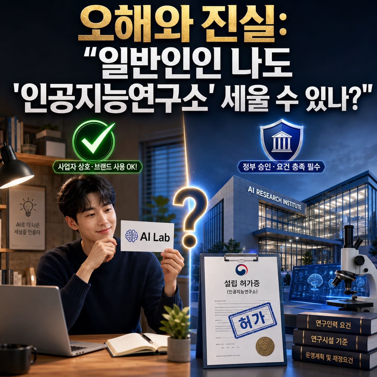 오해와 진실: "일반인인 나도 '인공지능연구소' 세울 수 있나?"