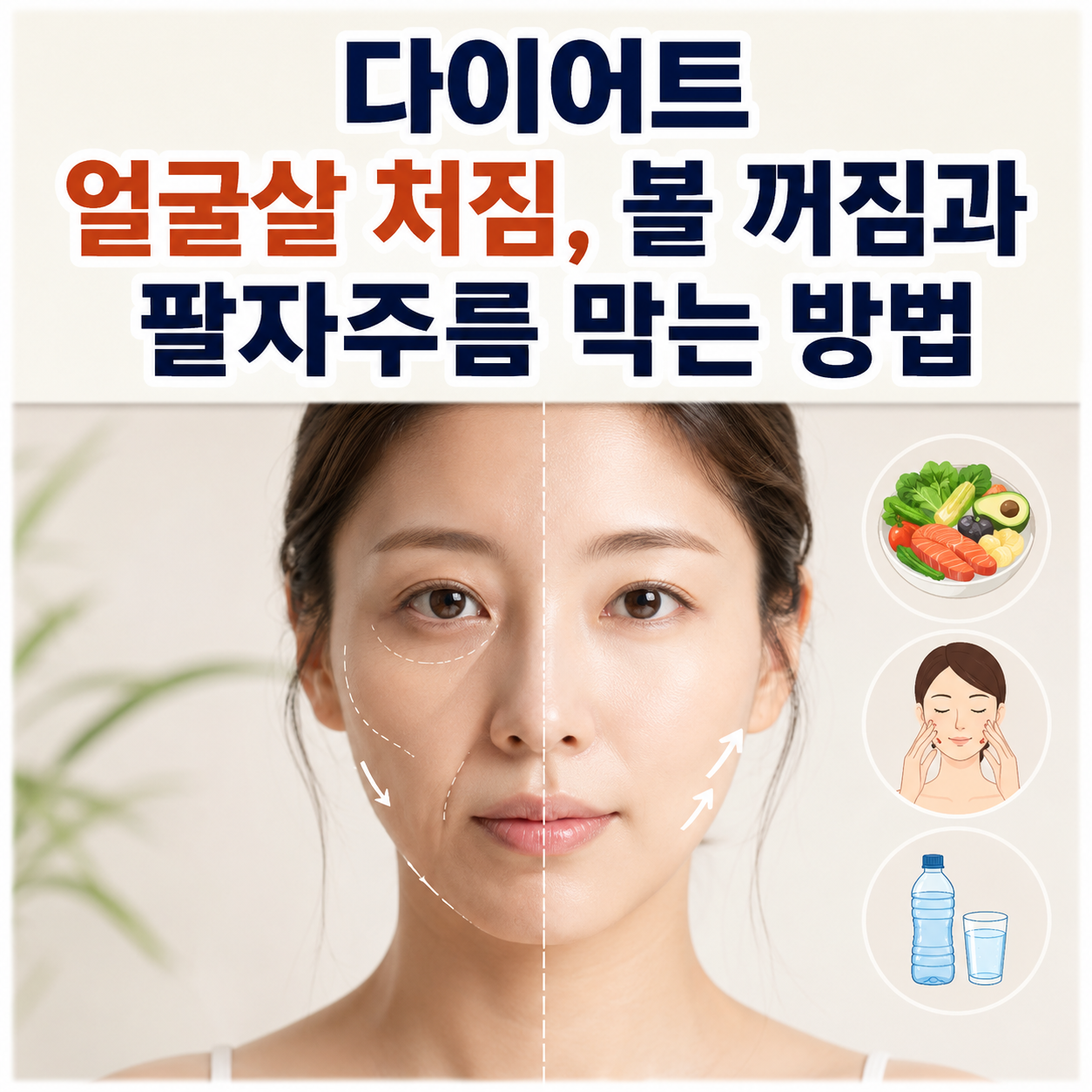 다이어트 얼굴살 처짐