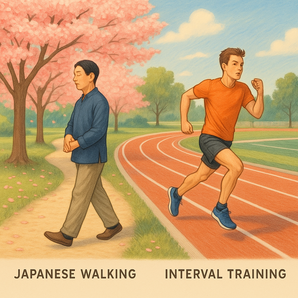 일본식 걷기 vs Interval training