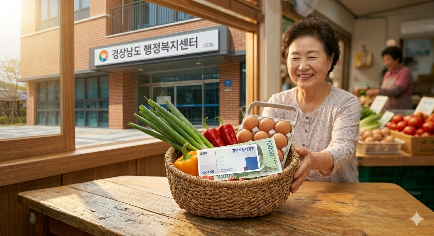 생활지원금 지원 대상 자격 안내, 경상남도 주민등록 거주자, 기준 중위소득 150%이하 가구 확인