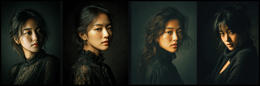 Rembrandt Lighting 활용 이미지 예시 Midjourney