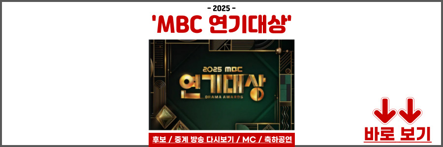 2025 MBC 연기대상