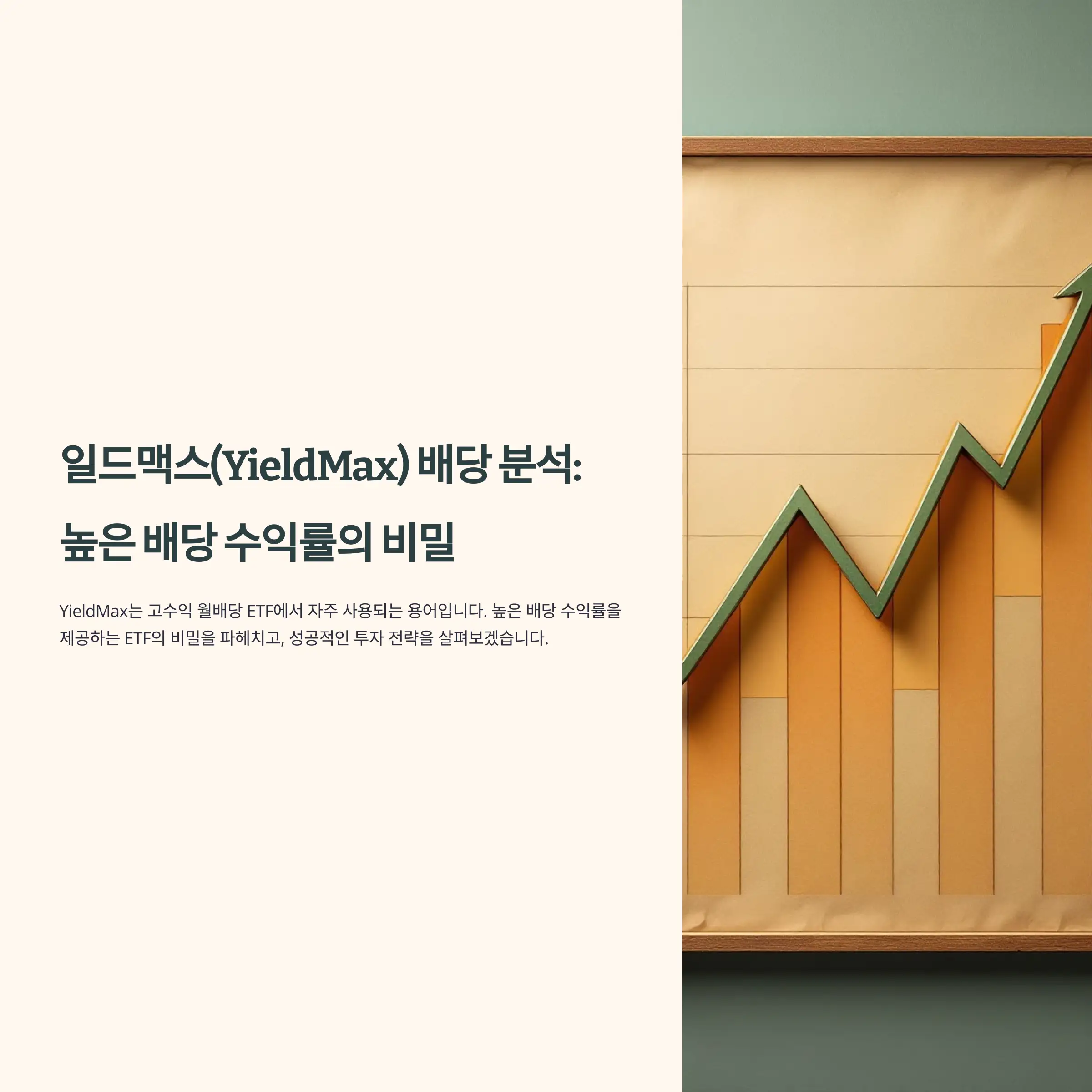 일드맥스(YieldMax) 배당 분석 : 높은 배당 수익률의 비밀과 투자 전략
