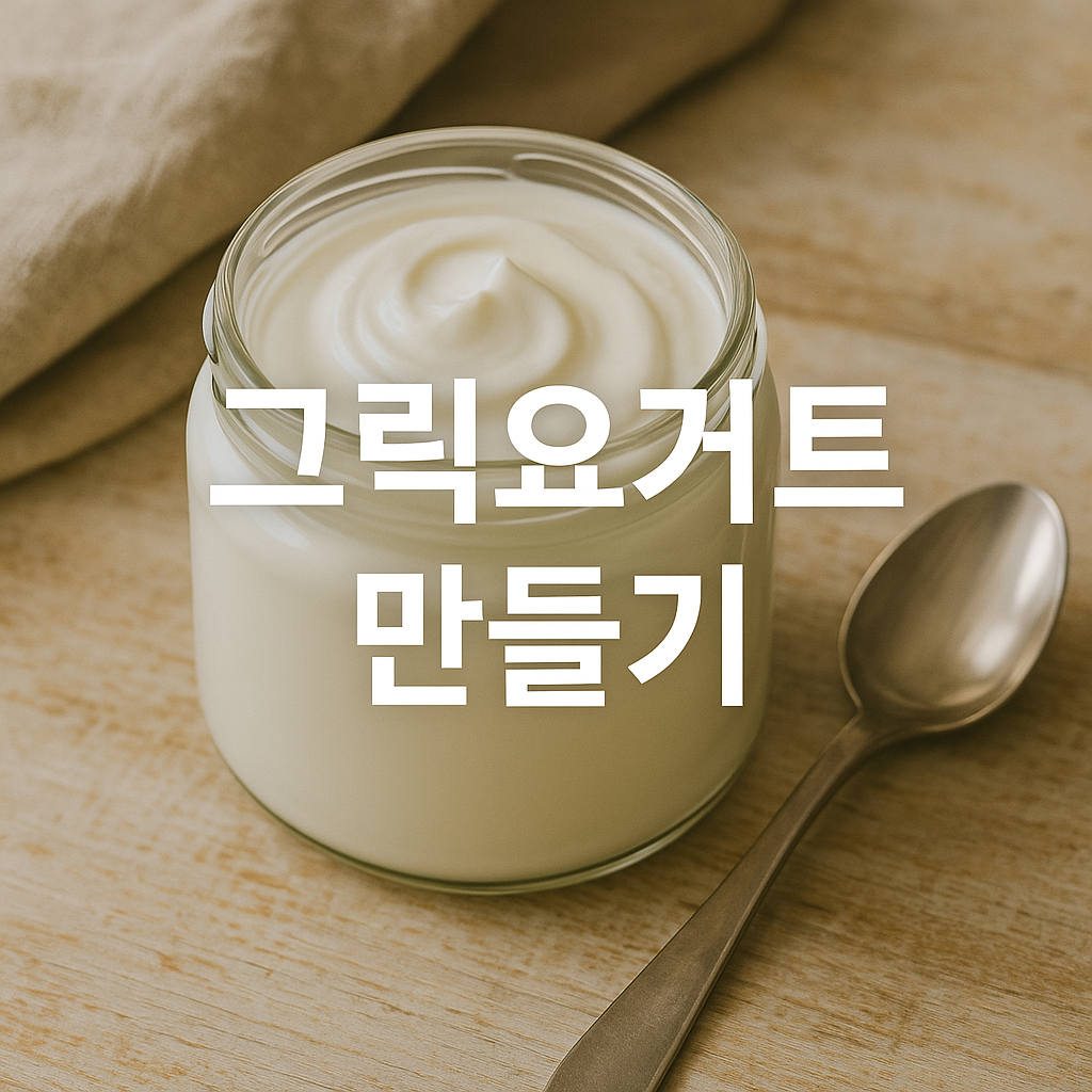 그릭요거트 만들기