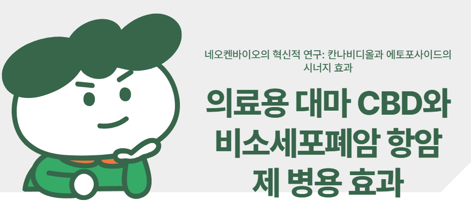 의료용 대마 CBD, 비소세포폐암 항암제 병용 효과