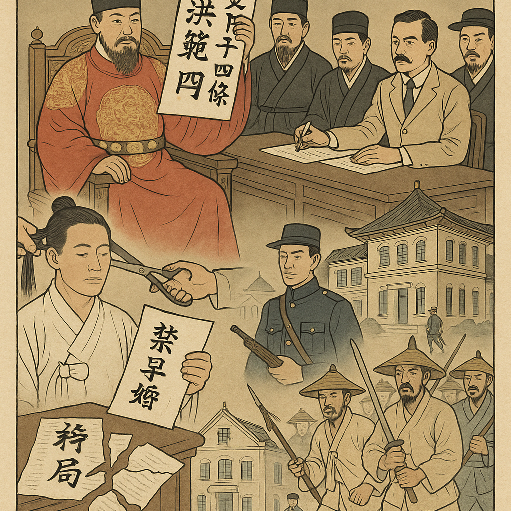 갑오개혁(민주주의기원, 제도변화, 교육콘텐츠)