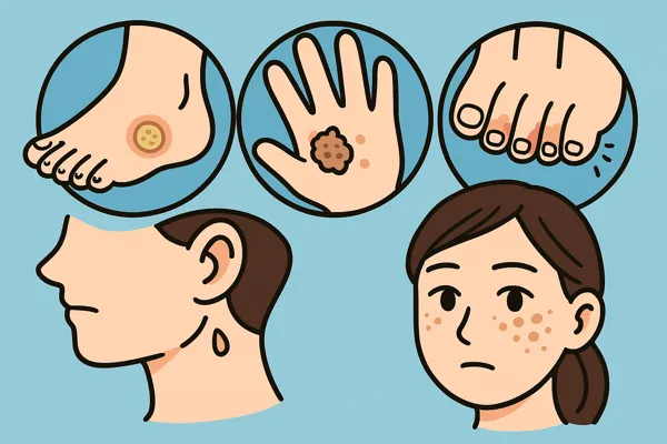 티눈·사마귀·무좀·쥐젖·기미 5대 피부질환21