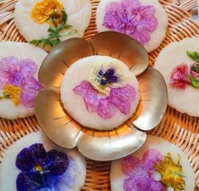 한국의 떡 종류 화전