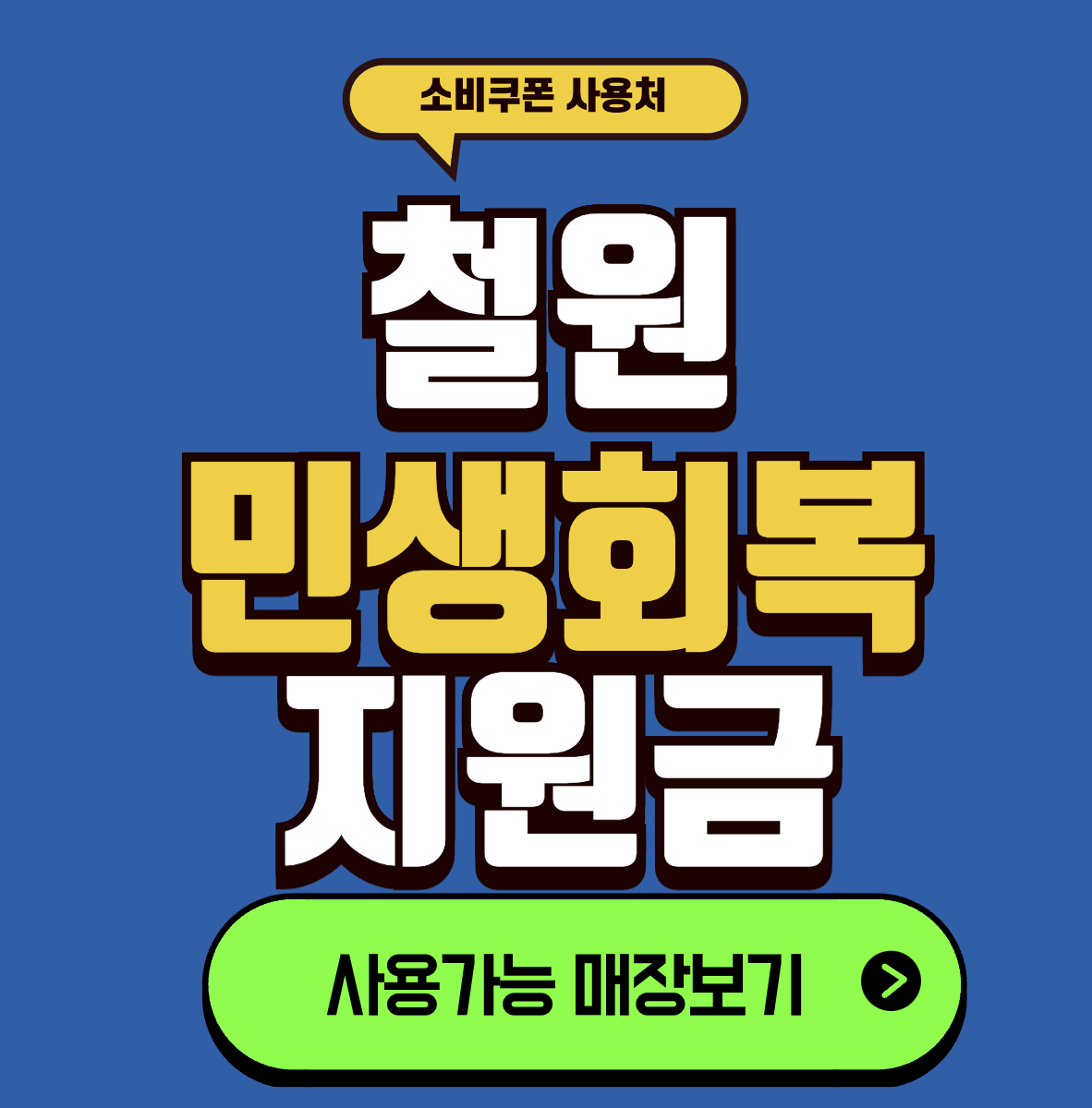 철원 민생회복 지원금 사용처