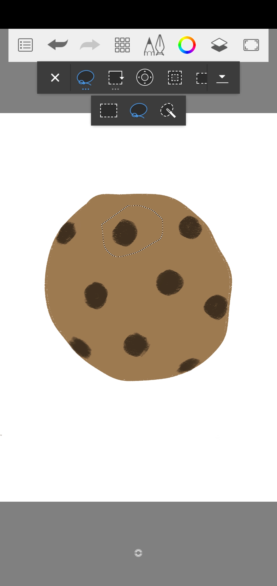 선택-메뉴-올가미-사용