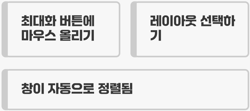 마우스 하나로 착착! 화면 분할의 마법, 스냅 레이아웃