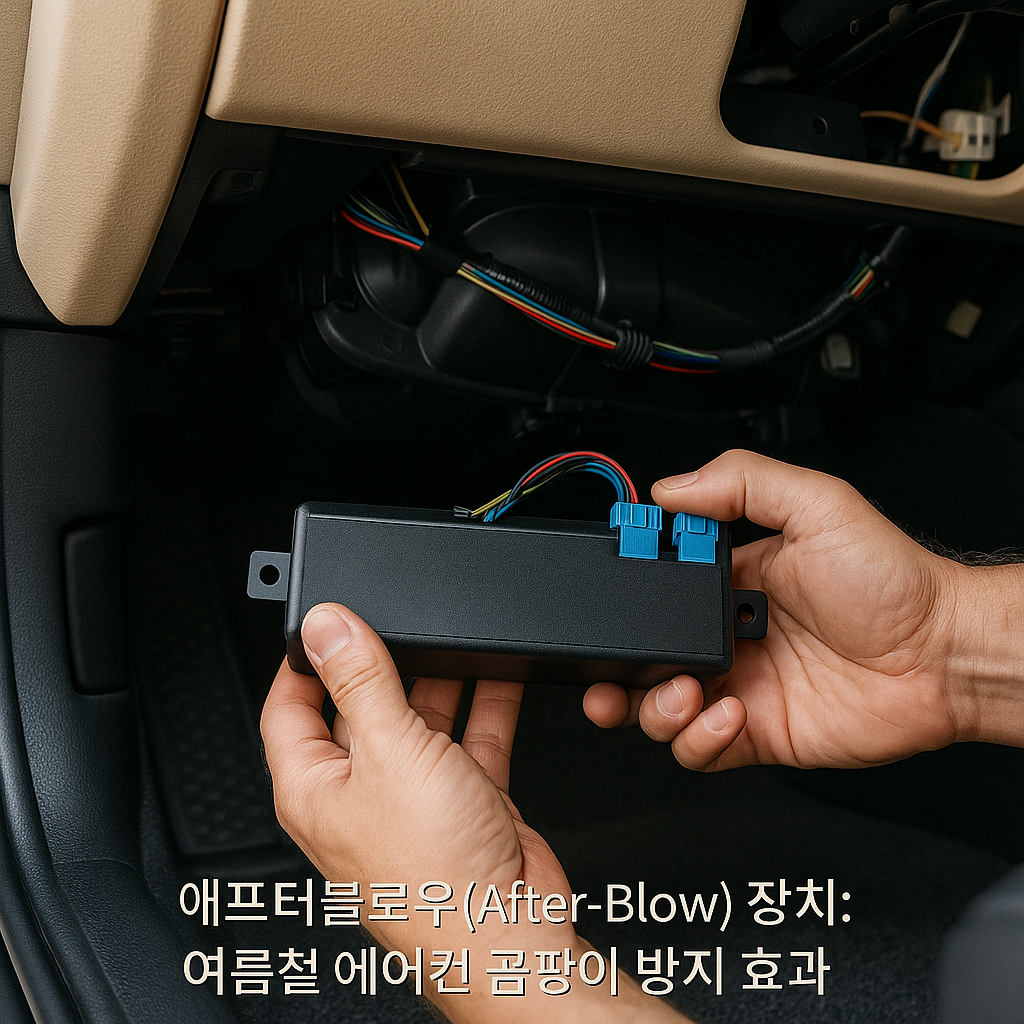 애프터블로우(After-Blow) 장치: 여름철 에어컨 곰팡이 방지 효과