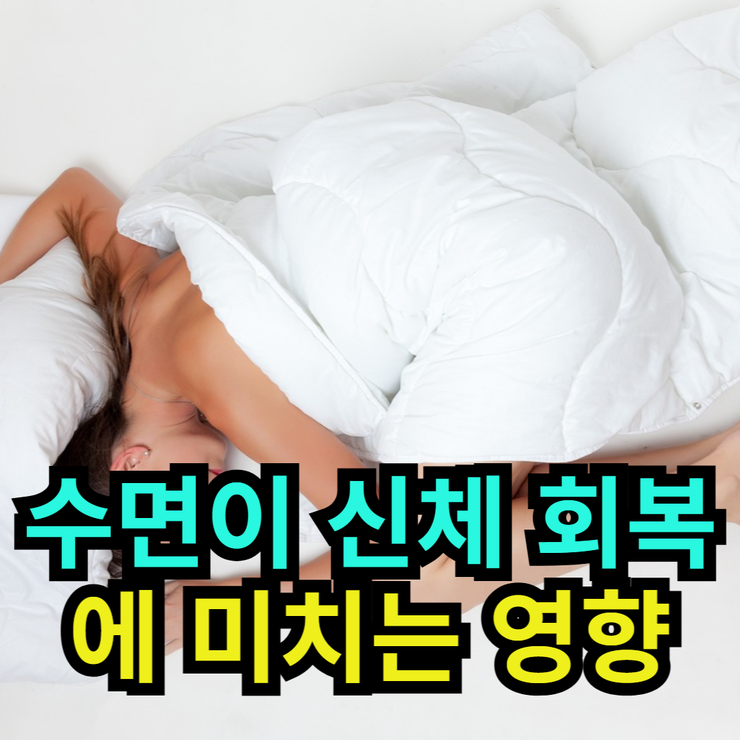 수면이 신체 회복에 미치는 영향