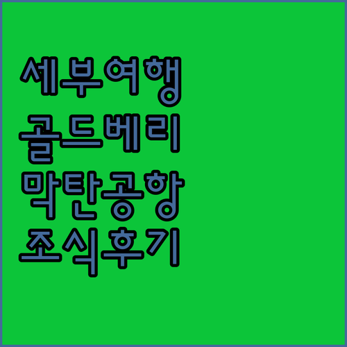 세부 골드베리 스위트 호텔 추천, 막..