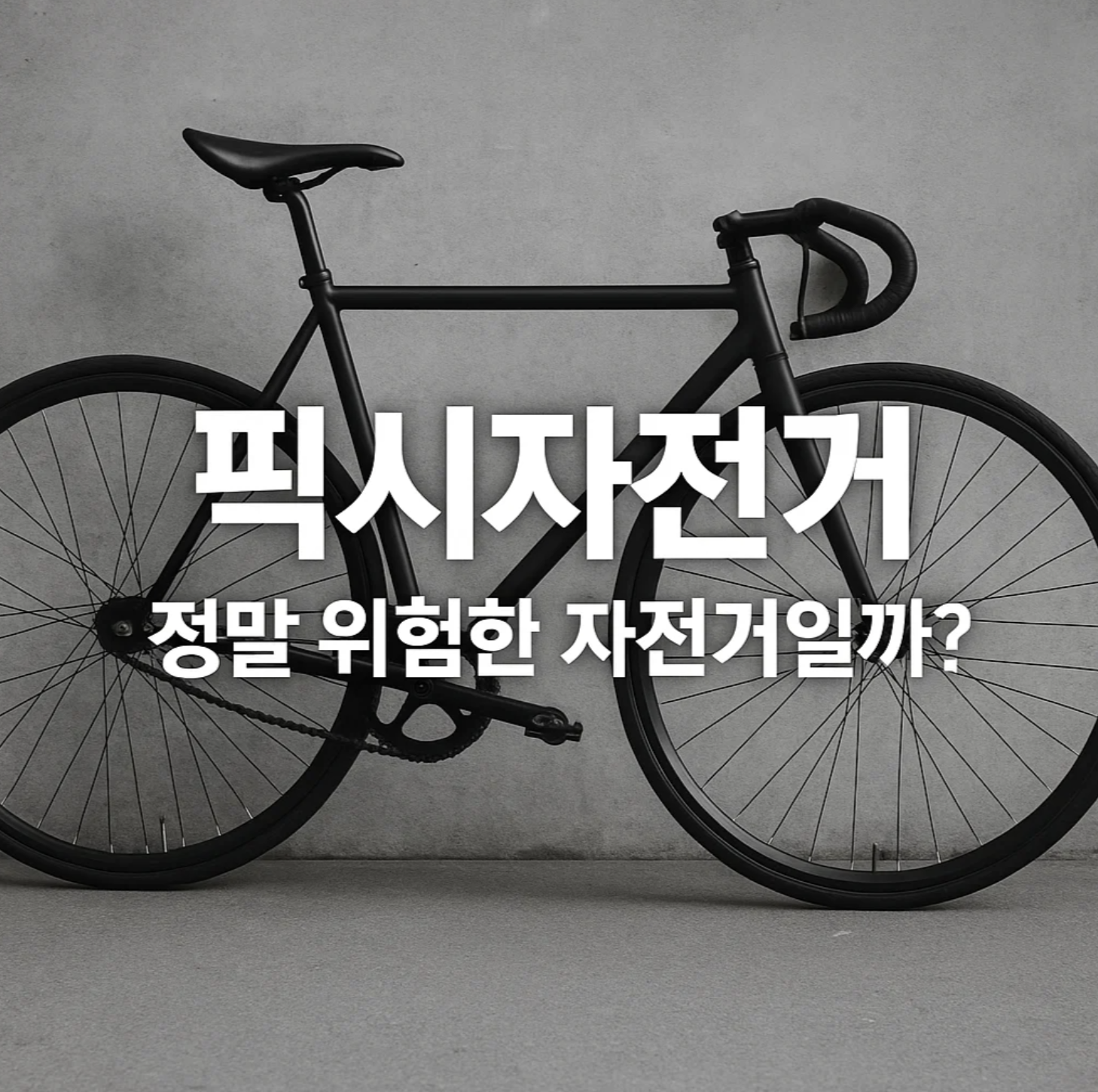 픽시자전거, 정말 위험한 자전거일까?