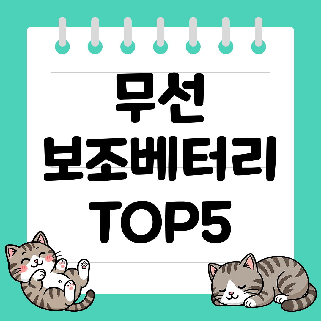 2025년 11월 2주차&nbsp;쿠팡 무선 보조베터리 추천 순위 TOP5