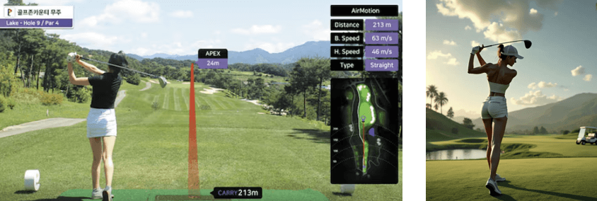 스크린골프와 실제 골프의 차이