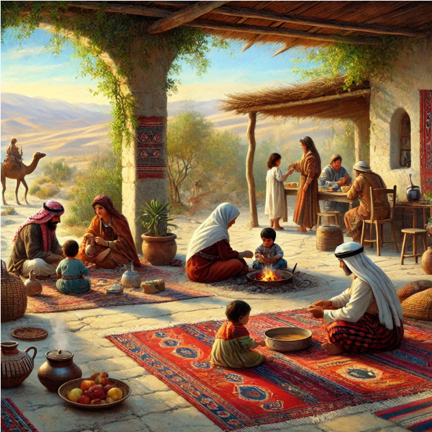 중동·남미의 공동체 문화를 보여주는 가족 사진