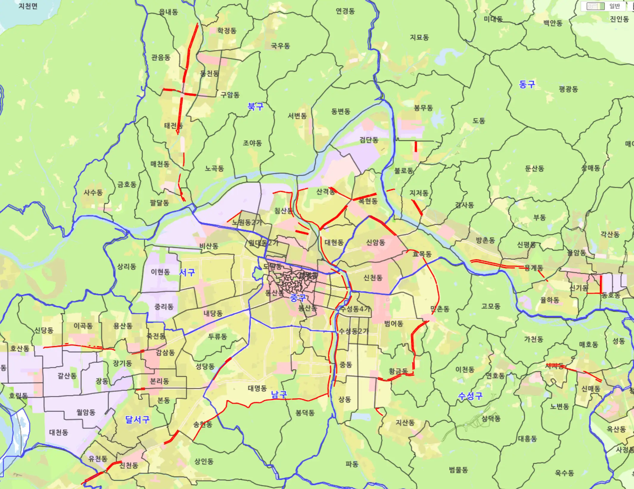대구시일반미관지구