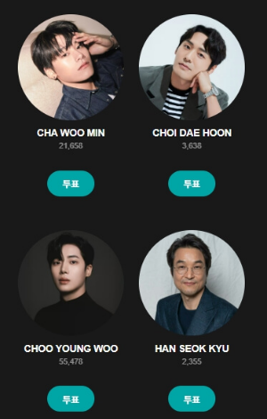 백상예술대상 인기상 남자 후보