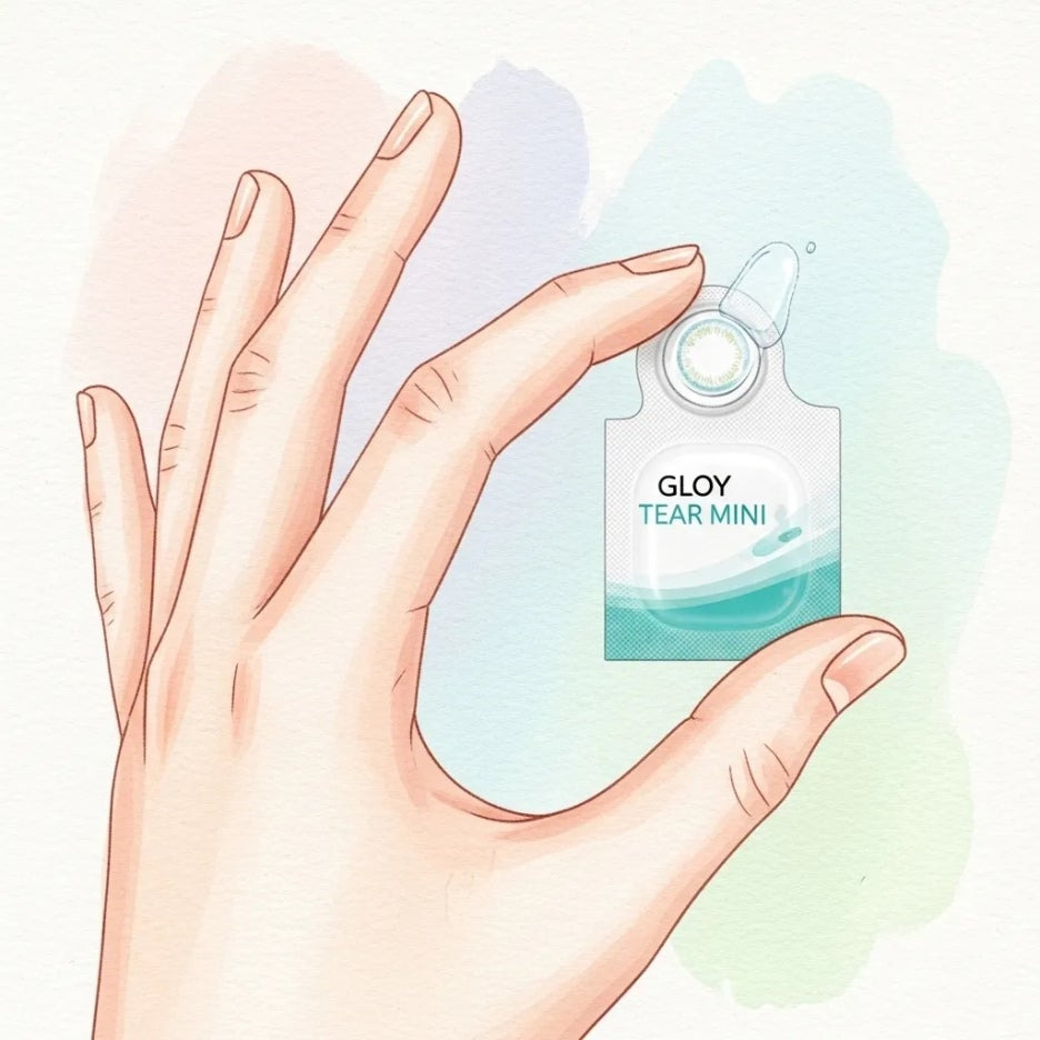 위생적이고 편리한 원데이 렌즈의 모습.