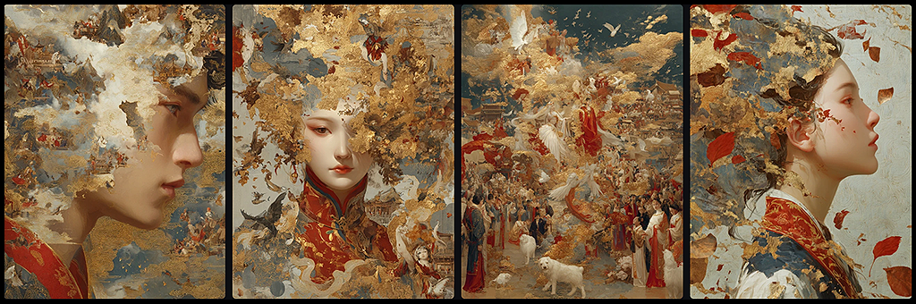 Midjourney Retexture, 스타일 레퍼런스 코드(--sref) 참고 예시_Midjourney