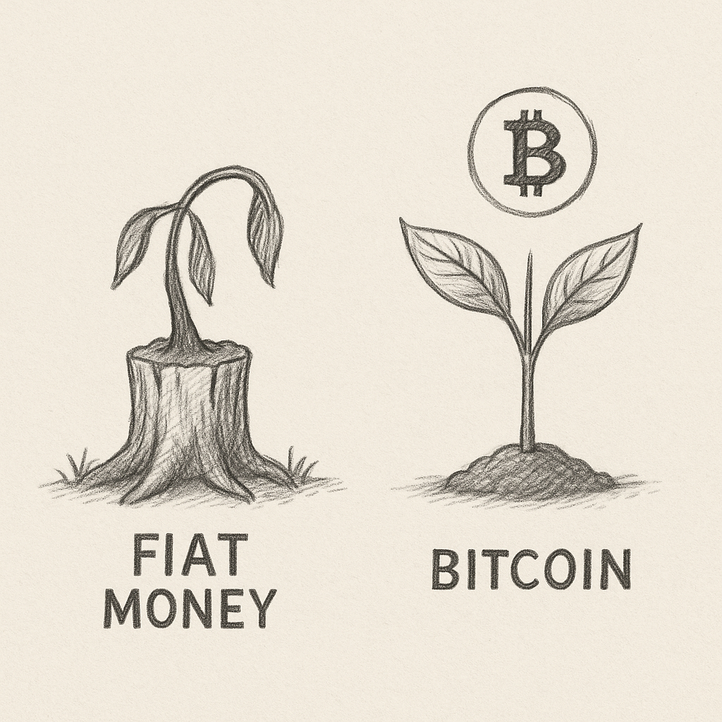 『Thank God for Bitcoin』은 돈에 대한 기본적인 질문에서 시작합니다.
돈은 왜 필요한가?
지금의 화폐 시스템은 어떤 과정을 거쳐 만들어졌나?
지금 우리가 쓰는 돈은 과연 공정한가?
책은 현대 금융 시스템이
국가와 중앙은행의 개입,
인플레이션 유발,
화폐의 가치 왜곡
등을 통해 점점 부패했다고 설명합니다.
특히, "돈의 부패가 사회의 부패로 이어진다"는 부분이 인상 깊었습니다.