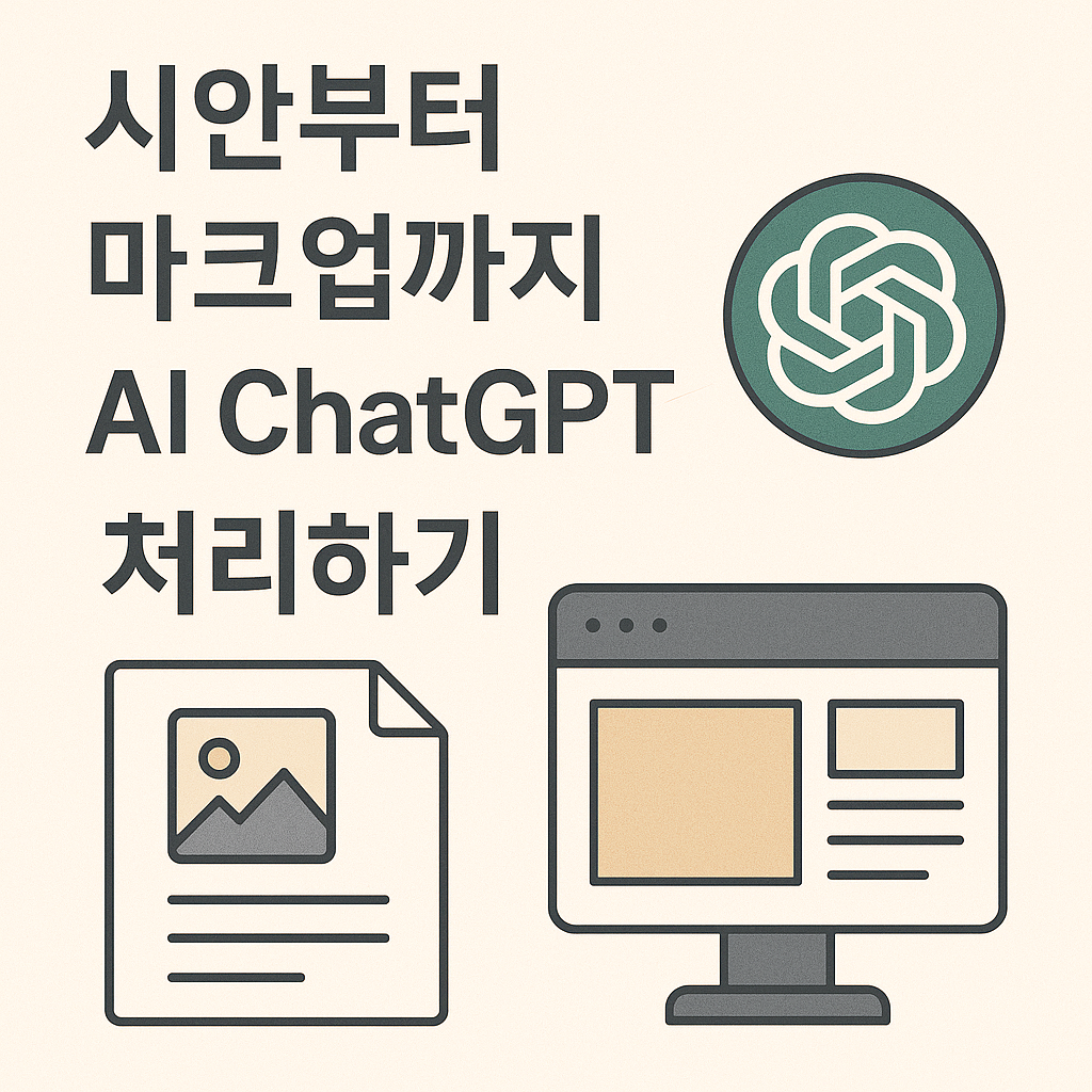 시안부터 마크업까지 AI ChatGPT로 처리하기